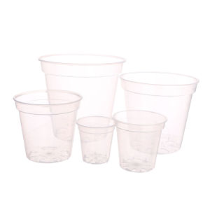 Fantic Round Planter Pot Orchid Nursery Container Planter Container Transparent Orchid Container Round Starting Pots