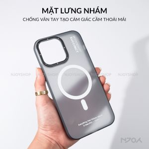 Ốp Lưng Nhám Cyberpunk Nút Bấm Kim Loại Viền Chống Trượt Cho iPhone 17 Pro Max 16 15 14 13 Njoyshop