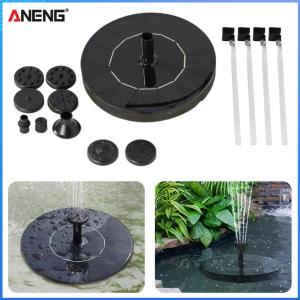 【ANENG】Solar Fountain Pump 1.2W for Pond and Garden Outdoor Water Features Waterproof Bird Bath Water Pump with Adjustable Flow