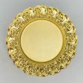 Gold Charger Plates Set 13 Inch Round Charger Plate Bulk Plastic Charger for Dinner Wedding Party Event Table Setting Decoration Plates With Engraved Baroque Design Rim Antique Plate Chargers for Dinner Plates Dinner Chargers. 