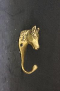 ที่แขวน กุญแจ หัวม้า ที่ห้อย ประตู มือจับ ประตู ทองเหลือง สำริต ดั้งเดิม งาน อินเดีย แท้ๆ H-068-A