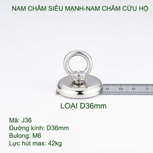 Nam châm siêu mạnh dùng làm móc treo cứu hộ đa năng đường kính D16 D20 D25 D32 D36 D42 D48mm tùy chọn