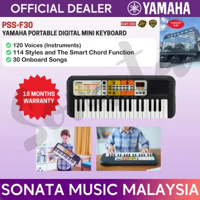 YAMAHA MUSIC ORIGINAL BEST QUALITY PSS-F30 MINI PORTABLE KEYBOARD FOR CHILDREN HOME PLAY PERFORMANCE