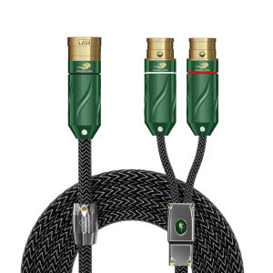 GOLLEY LION 3 Pin XLR Male to Dual Female Y Splitter Adapter Cable for Mixer Amplifier DVD Player for Digital Cables