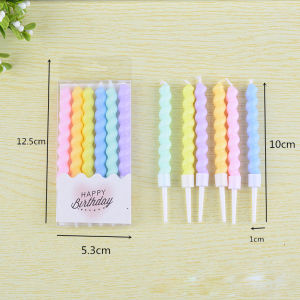 เทียนเปลี่ยนสี ไฟมีสี เทียนวันเกิด HAPPYBIRTHDAY สำหรับตกแต่งหน้าเค้ก เทียนเกลียว ราคาถูก สีสันสดใส น่ารัก อุปกรณ์สำหรับงานปาร์ตี้ สินค้าพร้อมจัดส่ง