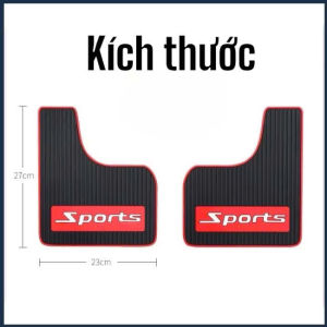Bộ 2 Tấm Cao Su Chắn Bùn Ô Tô Chắn Nước Bùn Đất Văng Lên Xe Và Văng Lên Các Xe Khác _ Chắn bùn ô tô [Tặng Kèm Ốc Vít]