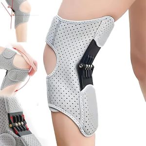 【IN STOCK】with Powerful Rebound Springs Knee Assistive Device Adjustable Non-Slip Knee Booster Breathable Knee Brace