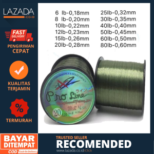 Best Seller Senar Pancing AXZ Proline Hijau Original - Senar Kuat Panjang dan Tenggelam - Senar Galatama Profesional - Senar Memancing