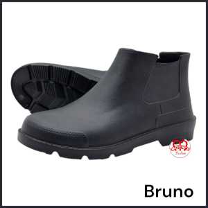 Duralite Bruno Mens Lightweight and Waterproof Hi-cut Round-Toe non-slip rubber shoes