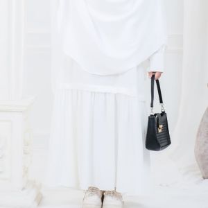Ziyah.id - Gamis Ghaida Dress Semi Abaya Casual Ity Crepe Premium Fashion Wanita Muslim