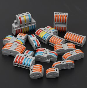 ✨ ซื้อเยอะ ลดเยอะ ✨ กิ๊บหนีบ สายไฟ แบบ 3/5/6/8/10 ช่อง 32A 250V เทอร์มินอล ต่อสายไฟ ตัวเชื่อมสายไฟ ใช้ง่าย ประหยัดเวลา ตัวล็อคสายไฟ แบบเสียบ โล๊ะ