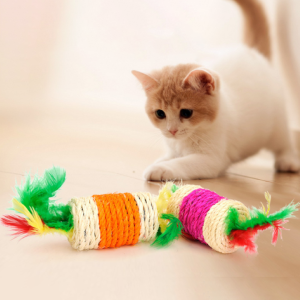 Đồ chơi Mèo cào móng mài răng bằng vải Sisal (mẫu mới) - Hara Pet Store