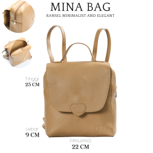 (COD)(TAS KOREA)MINA BACKPACK FREE DUSTY BAG (TAS NYA AJA)