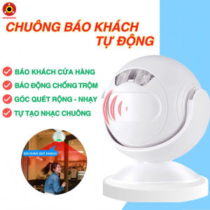 Chuông Báo Khách Cảm Biến Chuyển Động SF23 - Báo Khách Đến Báo Động Chống Trộm Chuông Cửa Tiện Lợi