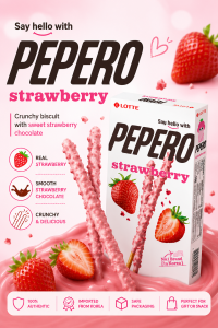 Lotte Pepero Strawberry 32g