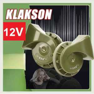 24V 12V Klakson Mobil Siput Super Keras High Grade Car Horn Waterproof klakson kejut seruling tinggi dan rendah nada ganda sirene listrik 24V tahan air modifikasi universal