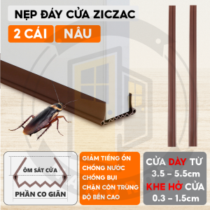 Nẹp xốp ZICZAC thế hệ mới chặn gió khe cửa chống thoát hơi gió điều hòa NANORON Thanh chống côn trùng đa năng chống bụi bảo vệ trẻ nhỏ