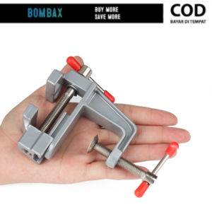 Klem Catok Meja Mini Ragum Besi Clamp Penjepit Meja Mini Alat Bantu Jepit Meja Table Vise Serbaguna