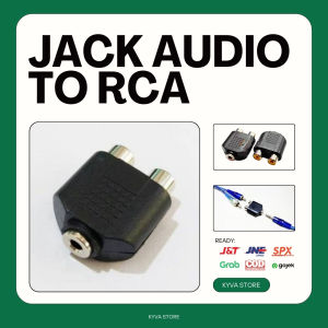 RCA FEMALE TO FEMALE STEREO KONVERTER 3.5MM JACK AUDIO TO RCA AUDIO CONVERTER