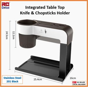 RC-Global Kitchen Desk-Top Knife Organizer Holder Rack / Chopsticks and Chopping Holder Rack / Desk-Top Multi-function Organizer tool