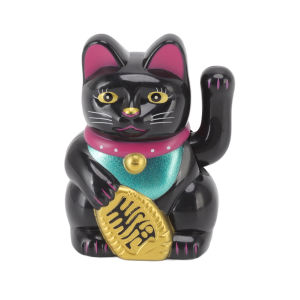 [Pantorastar] 2024 CNY แมวกวักนำโชคจีนตกแต่งแมวให้โชคไฟแสงอาทิตย์โบกแขนรูปปั้นเหนี่ยวนำรูปปั้นสำหรับเครื่องประดับรถยนต์บ้านโดยอัตโนมัติ