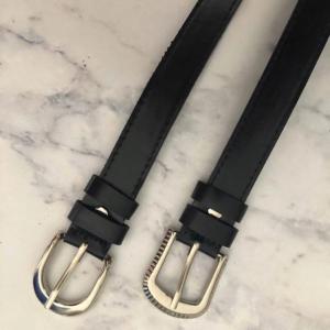 Sabuk Kulit Kurus Wanita Pinggang Sabuk Kulit Sapi 100% Sabuk Pinggang dengan Gesper Pin Logam Paduan (Lebar: 1.10 Inci Panjang: 45 Inci)