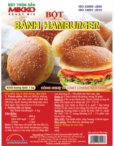 Bột bánh HAMBURGER Mikko hương xưa 1kg Chất Lượng Cao cho Nhà Bếp -Thơm Ngon & Mềm Xốp