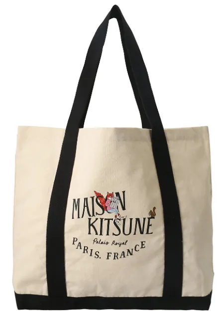 Spring and Summer New Maison Kitsune Beach Bag Shopping Bag