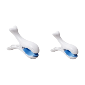 CHA 2/3pcs Fish Shape Drying Clips Windproof Plastic Laundry Drying Clips Strong Fixing No Trace Quilt Shark Clamps Outdoor Balcony
