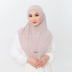 KALISHA X MIMA - Bergo Instan Malay Non Pet Jilbab Instan Kaos Rayon Hijab Daily Vanya