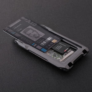 Ví Kim Loại Cho Nam Ví Đựng Thẻ Tín Dụng Tối Giản Ví Chặn Thẻ Id Ví Nhôm Phong Cách Mỹ Phụ Kiện Nam Chiến Thuật Ngoài Trời