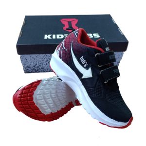 Sepatu Sekolah Anak Laki Laki Perempuan Sepatu Warna Hitam Murah Tali Perekat Rekat Kecil Tanggung Umur 2-5 Tahun PAUD TK SD SMP SMA Kelas 1 2 3 4 5 6 7 8 9 0-KIDZTUBS1654011924