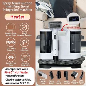 【1-year warranty】DOVVA Spot & Fabric Cleaning Machine Fabric Washer Vacuum Carpet Cleaner Ultra-powerful Suction Pressurized Water Column