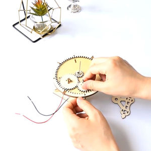 DIY 3D Puzzle Wooden Solar System Space Instrument Assembling Toy Educational STEAM Experiment Kit Gift for Kids Berrycast