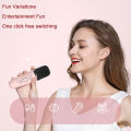 K12 Mini Karaoke Wireless Audio Speaker Bluetooth Microphone Portable Home KTV Karaoke Machine RGB. 