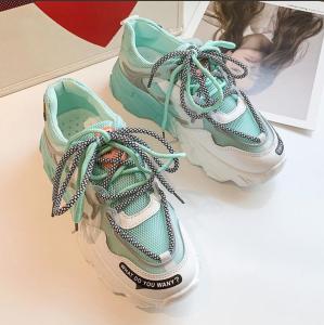 (COD) SEPATU Wanita olahraga Sepatu Import Sepatu cewek Sol tebal Sepatu Premium