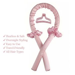 Hair Roller Heatless Curling Rod Headband Hair Rollers Hair Claw Clip Lazy Curler Curly Foam Cotton