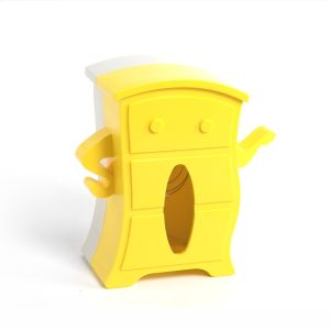 CEMOMEF Detachable Facial Tissue Box Plastic Spring Support Tissue Dispenser Premium Cartoon Napkin Storage Box Office