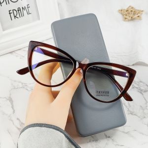 Viendo Kacamata Photocromic Minus Anti Radiasi Blueray Wanita Fashion Cat Eye Frame 2 in 1 Bluecromic Potocromic Fotocromic Komputer Hp Anti Sinar Matahari UV400 Kecamata AntiRadiasi Kaca mata Optik