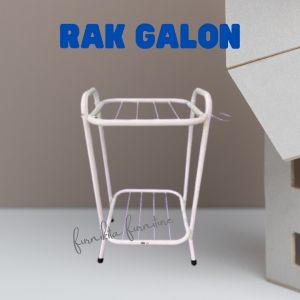RAK GALON MEJA DISPENSER DAN MAGIC JAR MAGIC COM SUSUN 2 dan SUSUN 3 [METALINDO]