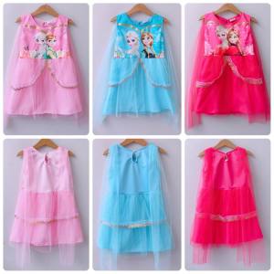 2-8ขวบ เดรสเอลซ่าสไบ 2 ข้าง แต่งเทปทองสุดสวย ชุดเจ้าหญิง เดรสเจ้าหญิง ชุดเด็กผู้หญิง เสื้อผ้าเด็กผู้หญิง เดรสเด็กผู้หญิง ชุดเด็ก [342]