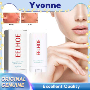 EELHOE Soft Cotton Sunscreen Stick Concealer Uv Protection Skin Sunscreen Stick Protective Cream Moisturizing Care Screen Lasting Skin Long Block Cream Waterproof Spf50+ Pa++++ Sunscreen Stick Strong Uv Protection For Travel