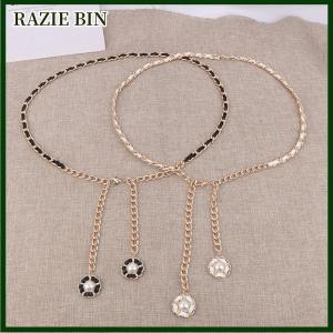 RAZIE BIN Dây Chuyền Thắt Lưng Cho Phụ Nữ Punk Phong Cách Kim Loại Ăn Mặc Vàng Trang Trí Eo Chuỗi Phụ Nữ Sang Trọng Thiết Kế Thương Hiệu Quần Áo Phụ Kiện