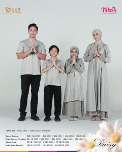 NIBRAS TERBARU RAYYA SERIES 2025 - DAISY DUSTY OLIVE (NIBRAS SARIMBIT KELUARGA 2025)