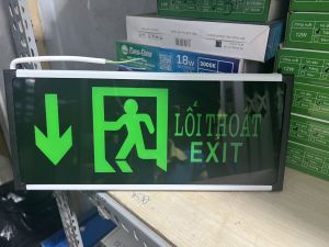 Đèn exit thoát hiểm 2 mặt sáng khẩn cấp khi có sự cố mất điện đột ngột (nhiều mẫu)