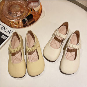 🔥Nadines🔥รองเท้าแมรี่เจนส้นแบนผู้หญิงสไตล์เกาหลี รองเท้าโลฟเฟอร์แฟชั่น ลำลองกันลื่น สวมใส่สบาย พร้อมส่ง