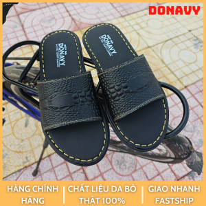 DÉP NAM DA BÒ THẬT 100% ĐẦU CÁ SẤU BAO ĐI MƯA D.CSDN