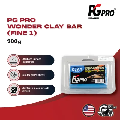 Perma Glass PG Pro Wonder Clay Bar (Fine 1) (200g) | Car Detailing Clay Bar