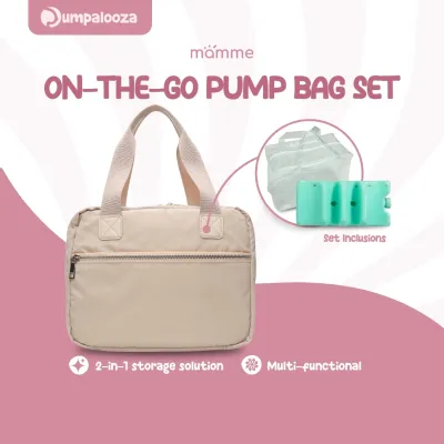 MAMME On-the-Go Bag Set | Breast Pump Nursing Cooler Bag