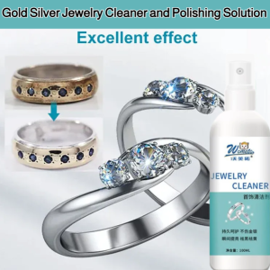 Gold Silver Jewelry Cleaner Polishing Solution for Diamond Rings and Precious Metals Removes Tarnish Oxidation Oxidation Remover for Metals Home Jewelry Care Kit